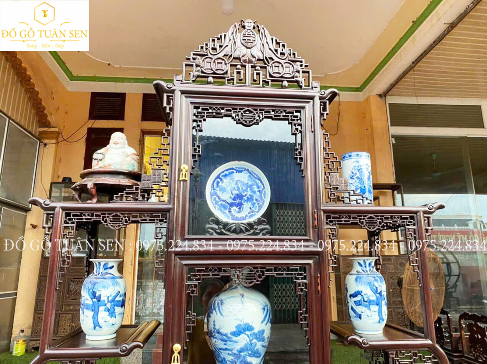 Thông tin kích thước Tủ trương bày Đồ Cổ , Gốm Sứ